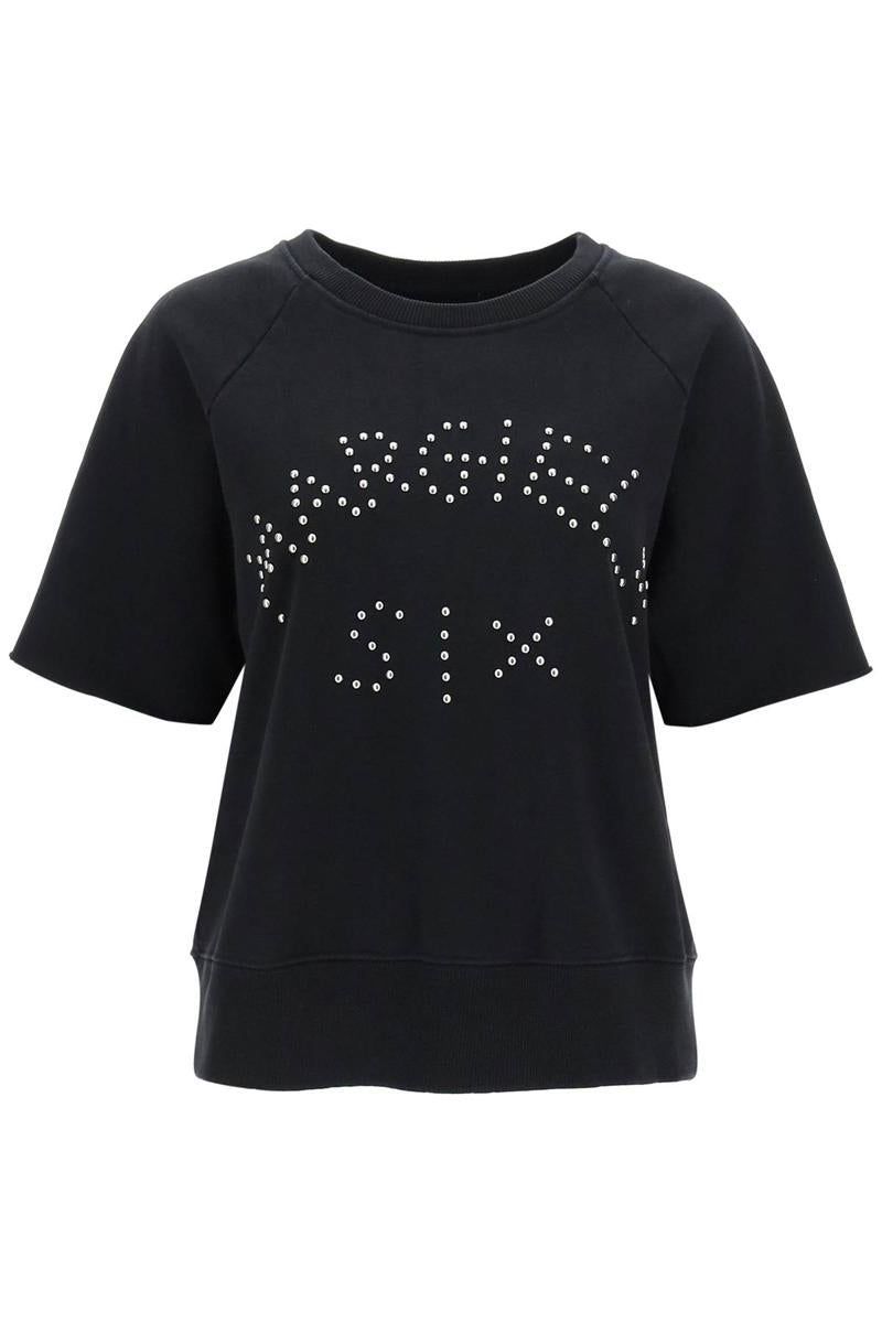 Mm6 maison margiela studded lettering t-shirt | Garmentory