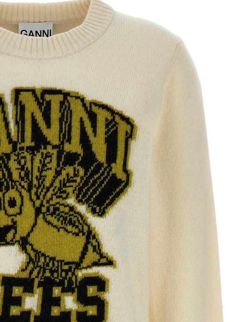 トップス GANNI Graphic O-neck Pullover Bees Ganni Bees' Sweater | Garmentory
