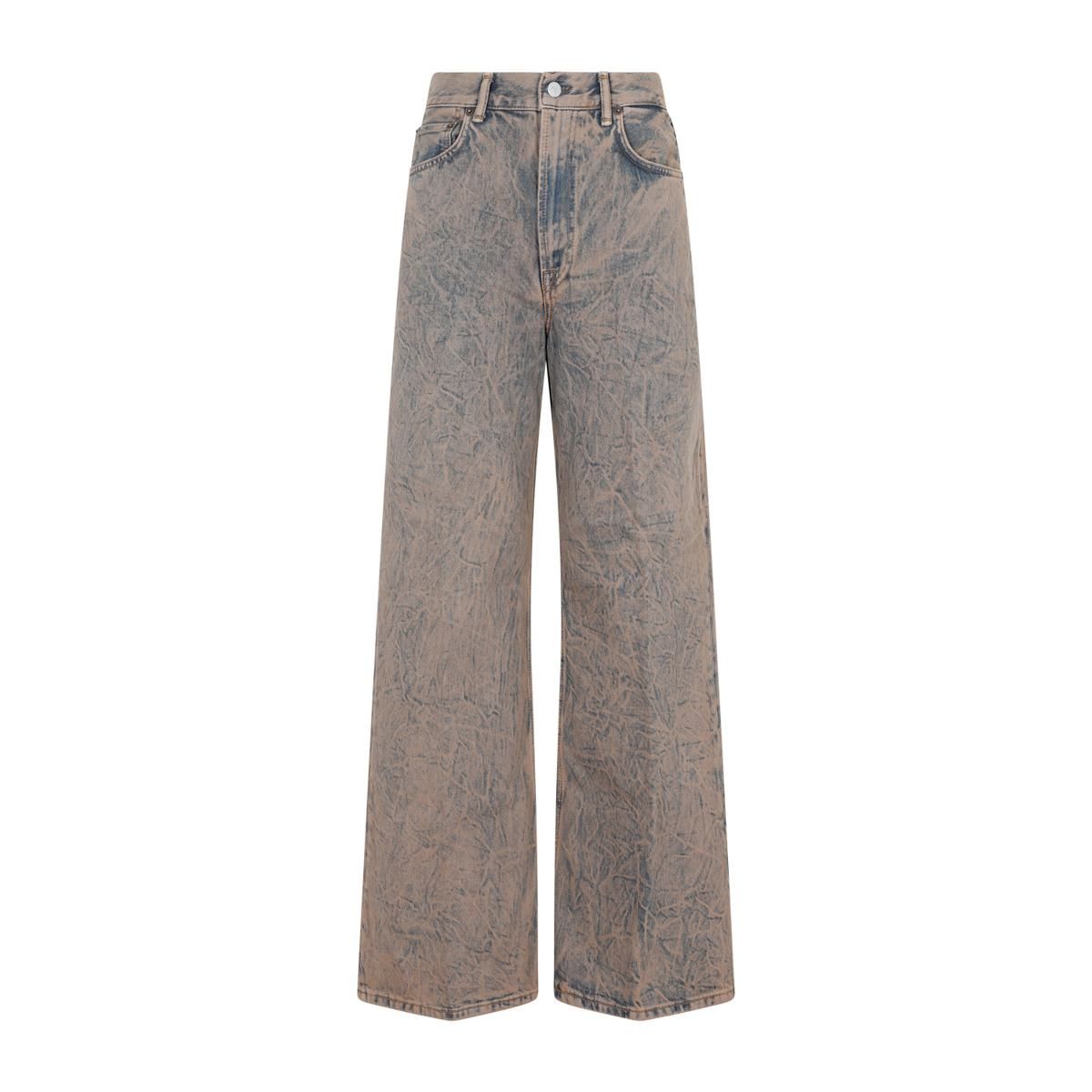 ACNE STUDIOS DRAGO ROAD WIDE LEG DENIM JEANS | Garmentory