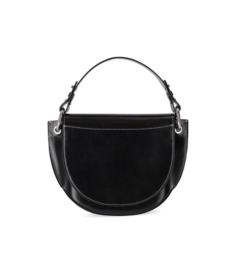【GANNI】A4736135 BANNER SADDLE CROSSBODY BAG Ganni Colorblock Banner Saddle Crossbody Bag | italist