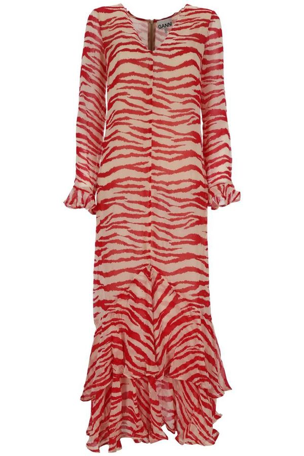 strapless open back dress Red White Lace Short Qipao / Cheongsam Party Dress main image 1