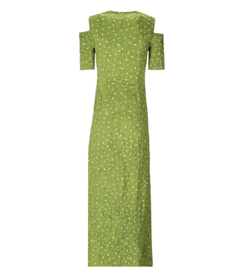 GANNI GREEN LONG POLKA DOT DRESS | Garmentory GANNI GREEN LONG POLKA DOT DRESS | Garmentory
