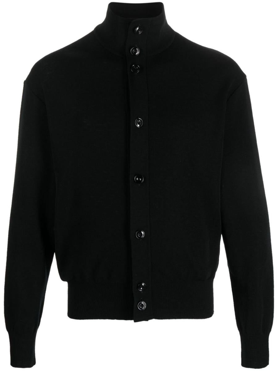 トップス Lemaire convertible collar cardigan M Lemaire Convertible Collar Cardigan - Black | Garmentory
