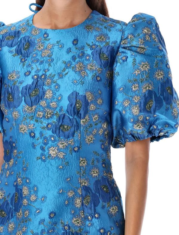未着用 GANNI Jacquard OPEN BACK MINI DRESS GANNI Jacquard Open Back Mini Dress | Garmentory