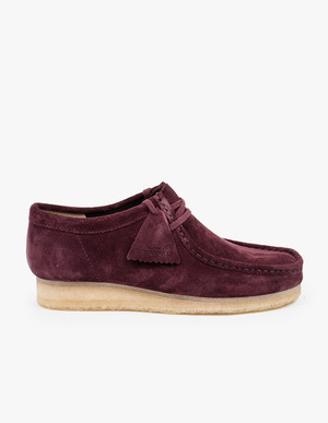 burgundy suede wallabees