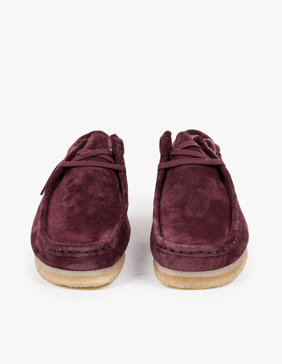 burgundy wallabees