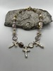 Vintage Charlie Beads Triple T Pearl Necklace - Thumbnail 2