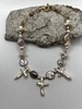 Vintage Charlie Beads Triple T Pearl Necklace - Thumbnail 5