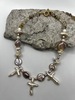 Vintage Charlie Beads Triple T Pearl Necklace - Thumbnail 7