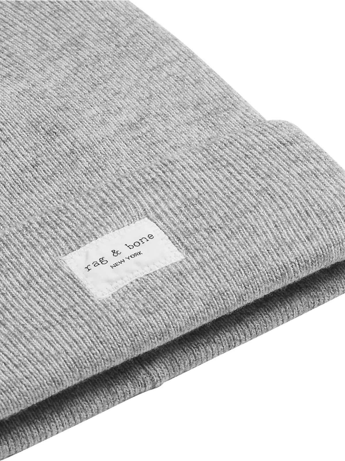 Rag & Bone 100% Cashmere Addie Beanie in Gray Amazon.com: rag & bone Men main image 2
