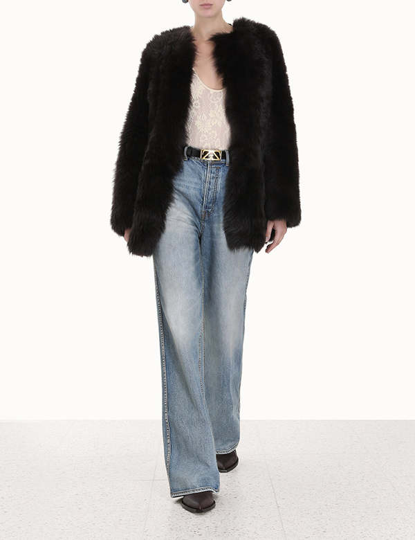 Zimmermann Luminosity Shearling Jacket - Chocolate