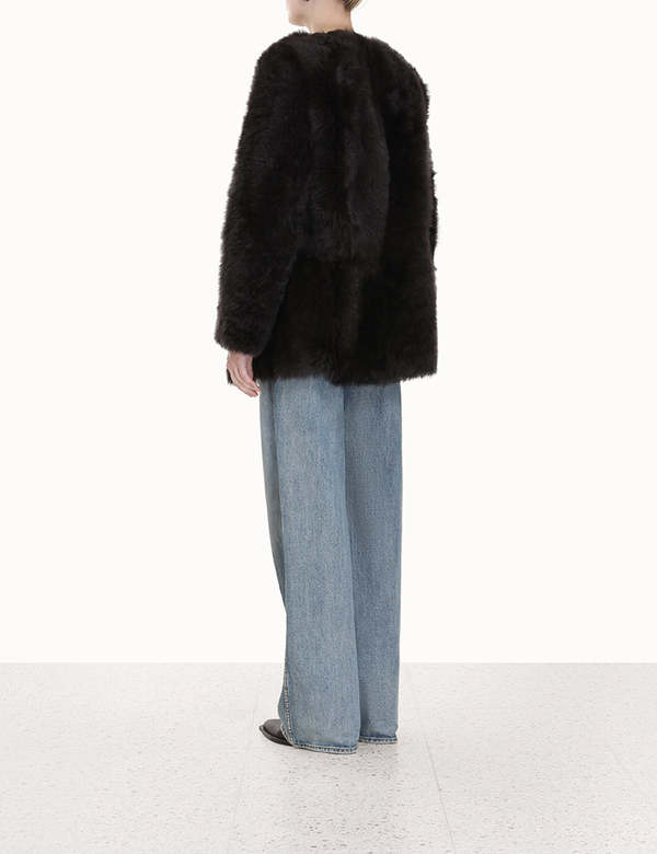 Zimmermann Luminosity Shearling Jacket - Chocolate