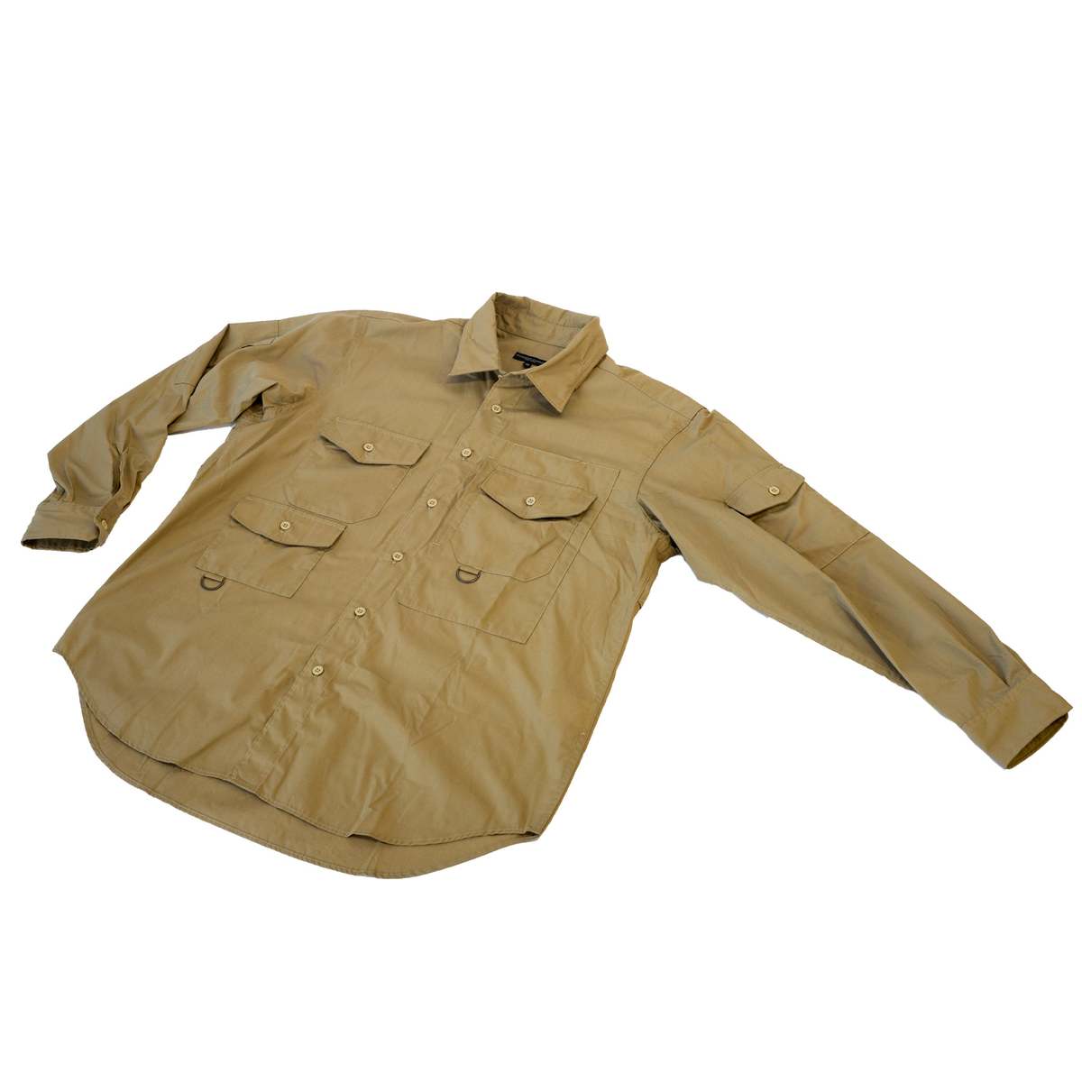 Engineered Garments Trail Shirt - Khaki Lt.Weight PC Poplin