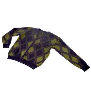 Needles Mohair Cardigan - Argyle Purple | Garmentory