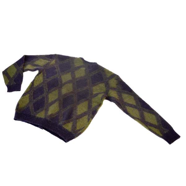 Needles Mohair Cardigan - Argyle Purple | Garmentory