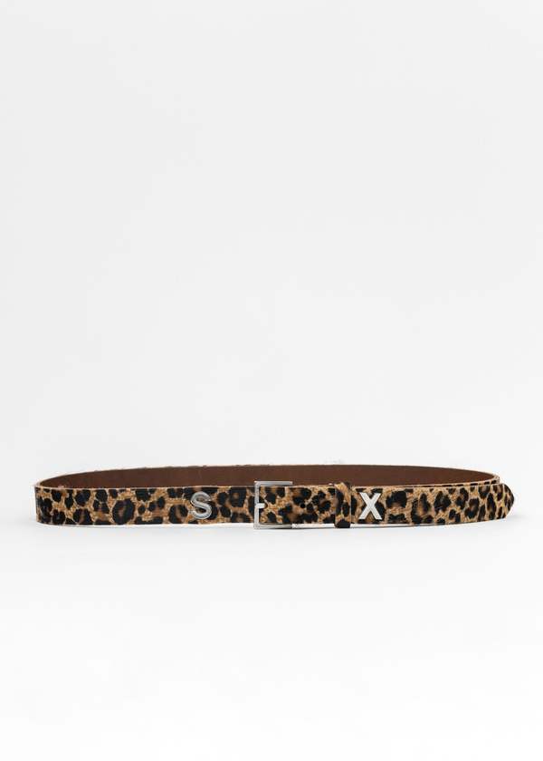 Martine Rose CHEETAH SEX LETTER BELT - Multi | Garmentory