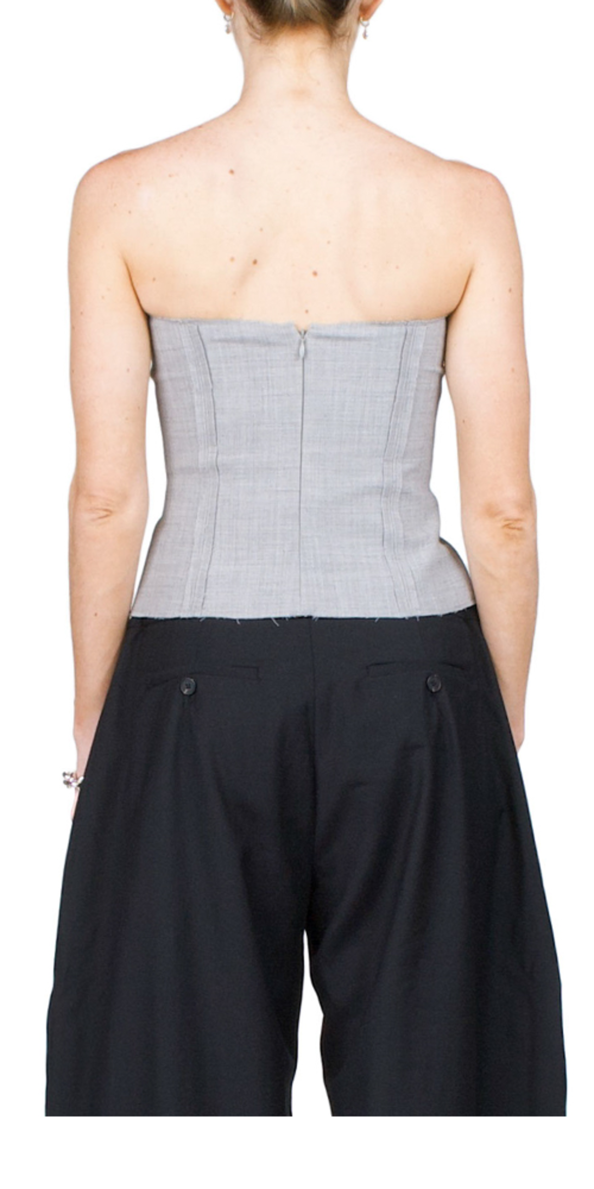 St. Agni Bustier Top - Grey Heather | Garmentory display picture 1
