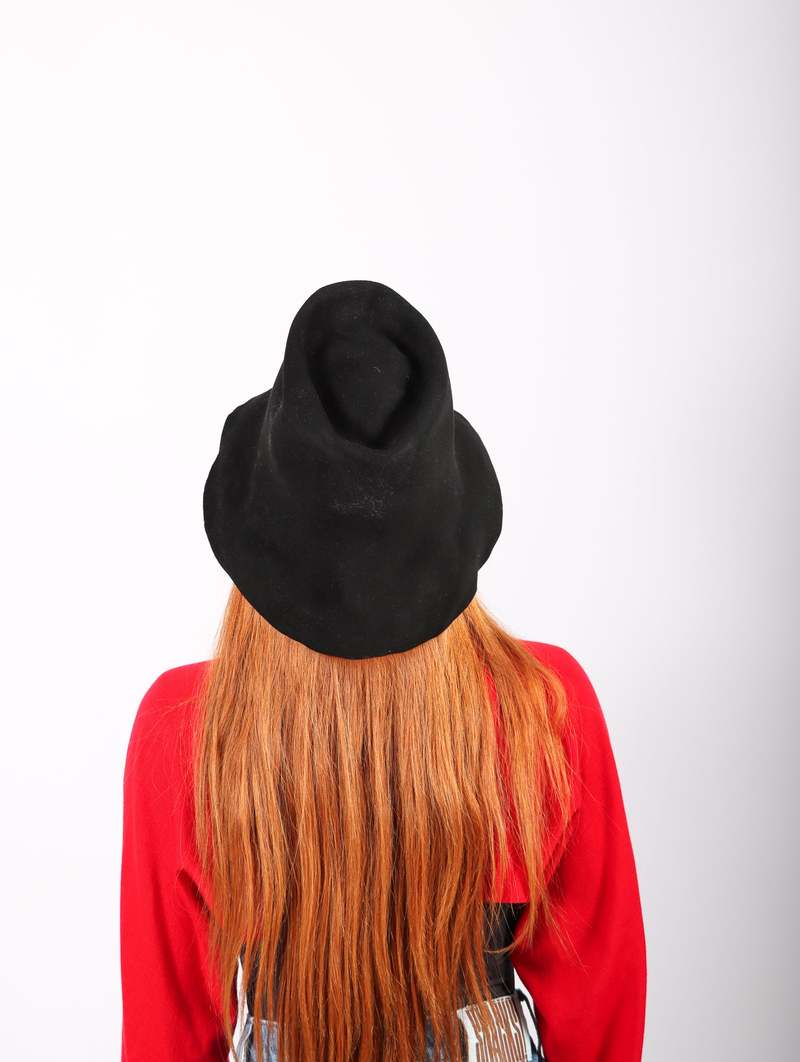 Artista Lapin Hat in Black by Reinhard Plank | Garmentory