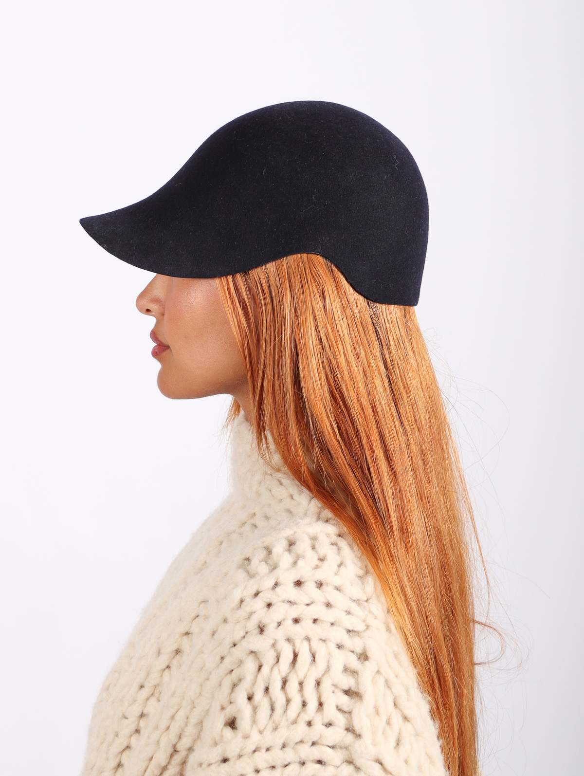 Reinhard Plank Classico Wool Hat - Navy Blue | Garmentory display picture 3