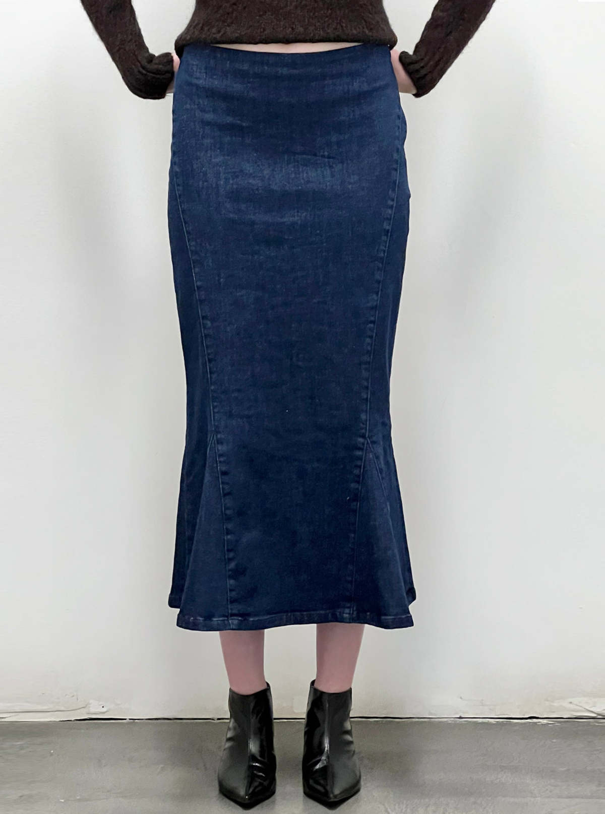 Paloma Wool EMANUEL Long Denim Skirt - Dark Denim | Garmentory