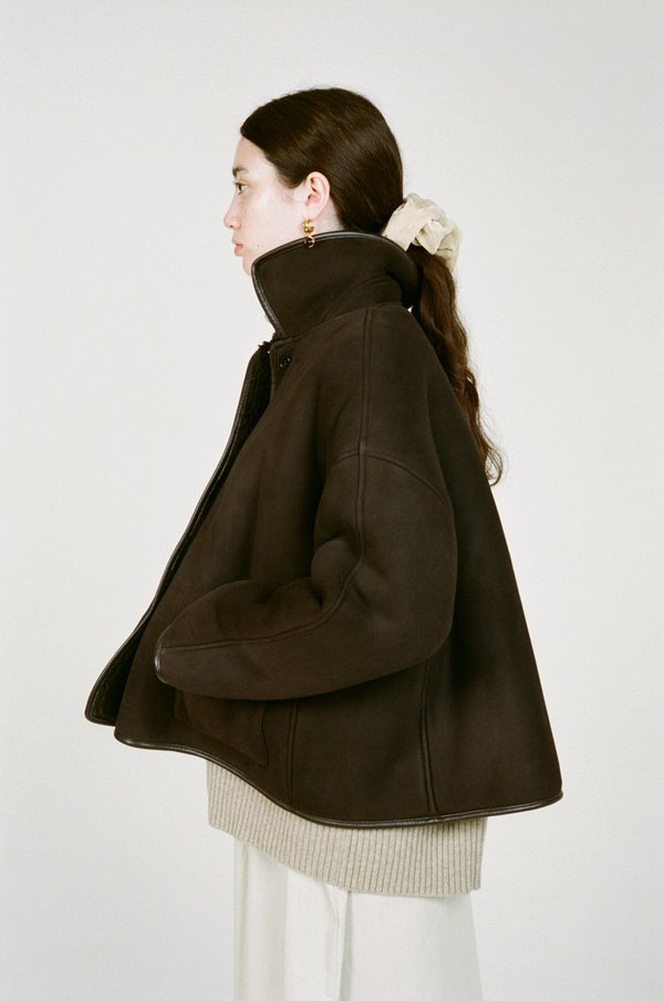 CAWLEY Avis Sheepskin Jacket - Chocolate | Garmentory