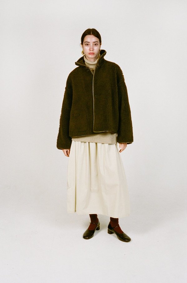 CAWLEY Avis Sheepskin Jacket - Chocolate | Garmentory