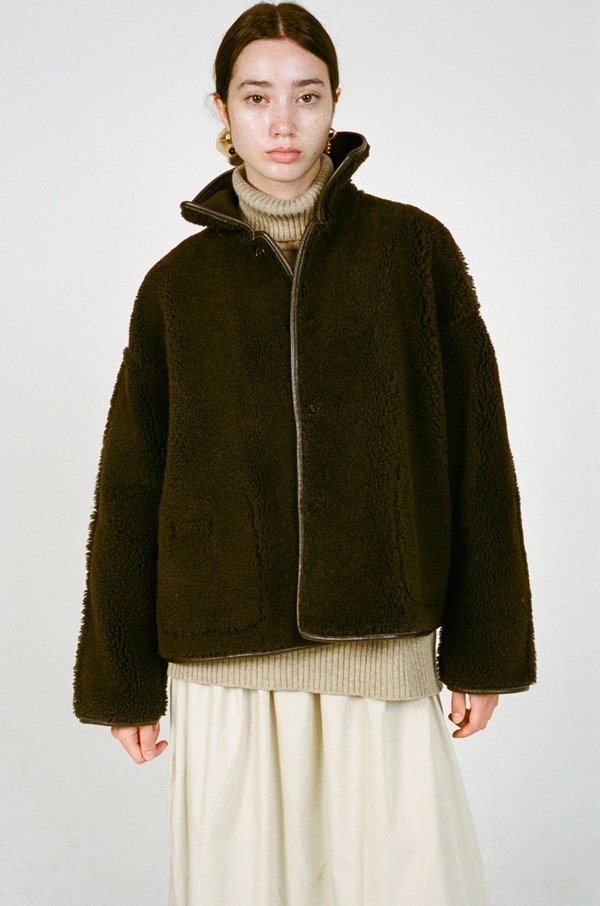 CAWLEY Avis Sheepskin Jacket - Chocolate | Garmentory