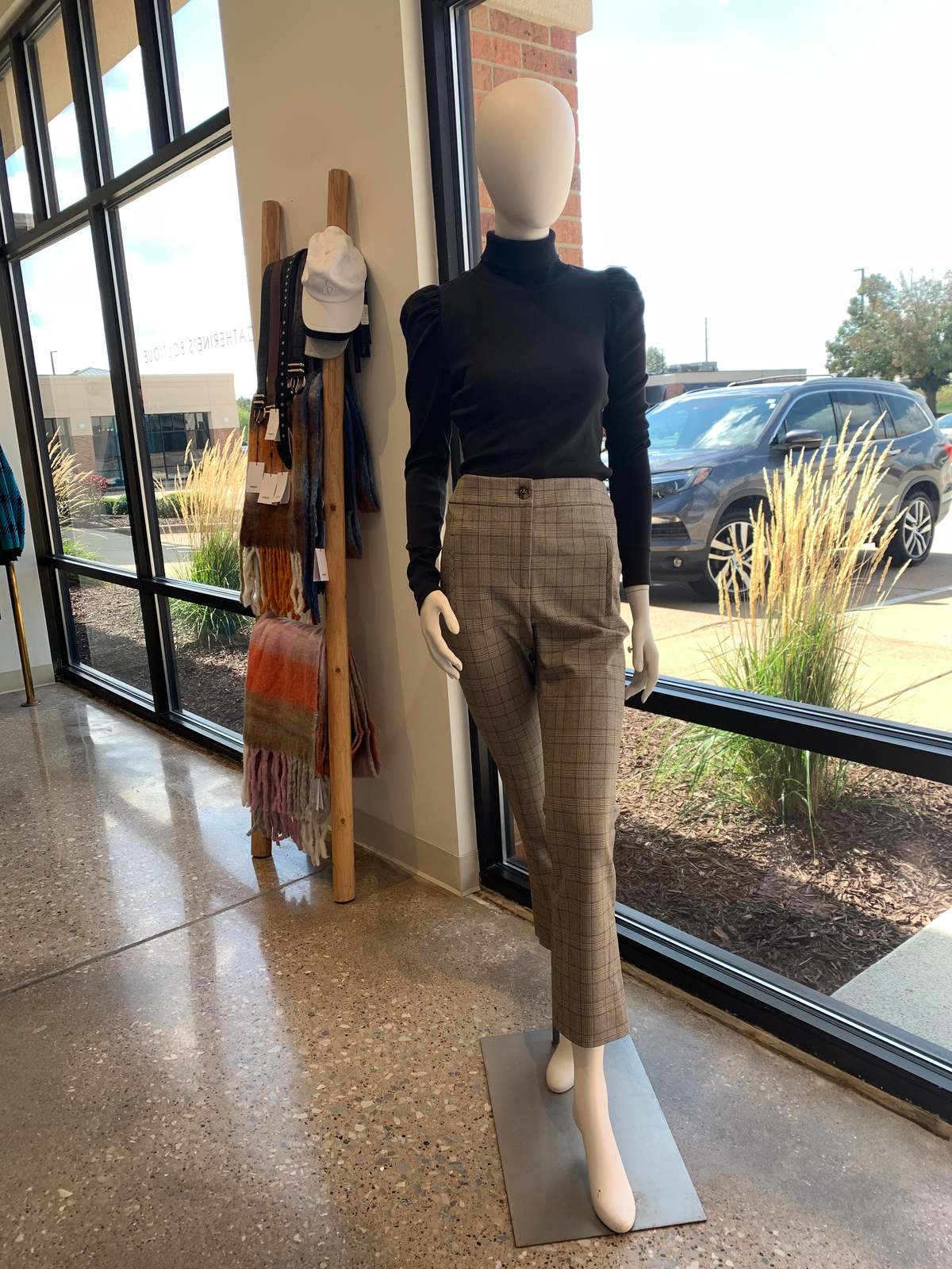 Veronica Beard Arte Pant w/ Slit - Brown Multi | Garmentory display picture 1
