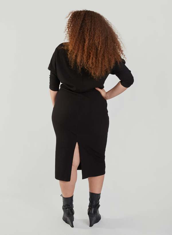 Meg Batwing Skinny Dress - Black | Garmentory
