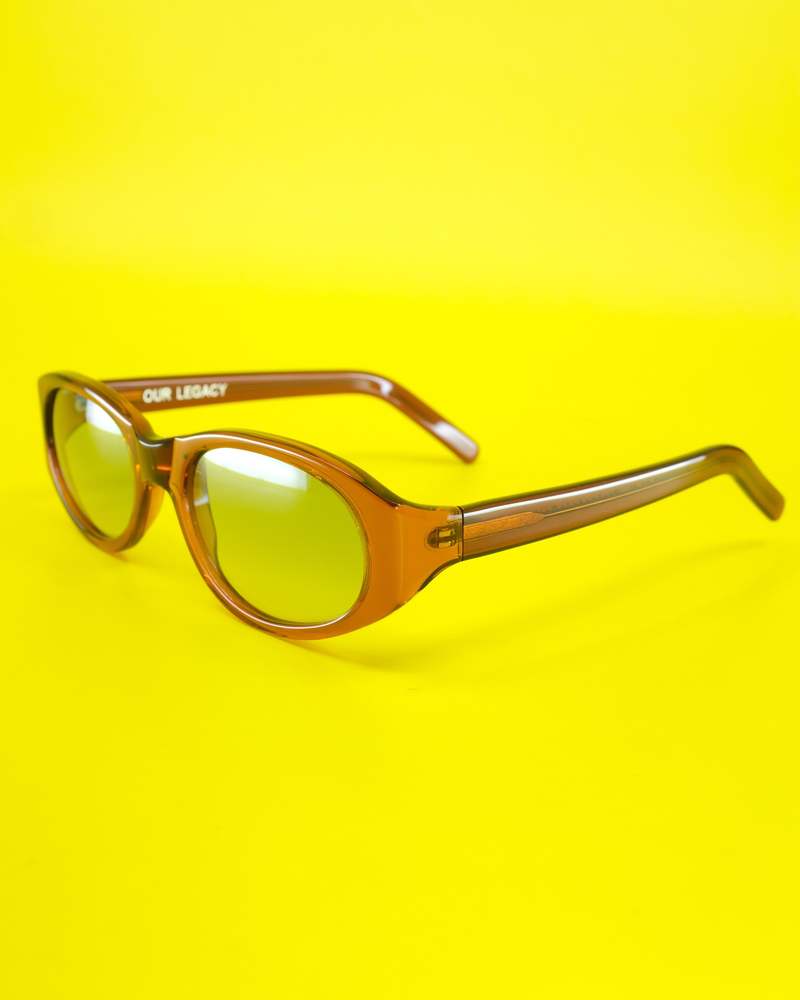 OUR LEGACY 「UNWOUND LIGHT TREACLE」 Our Legacy Unwound Sunglasses - Light Treacle | Garmentory