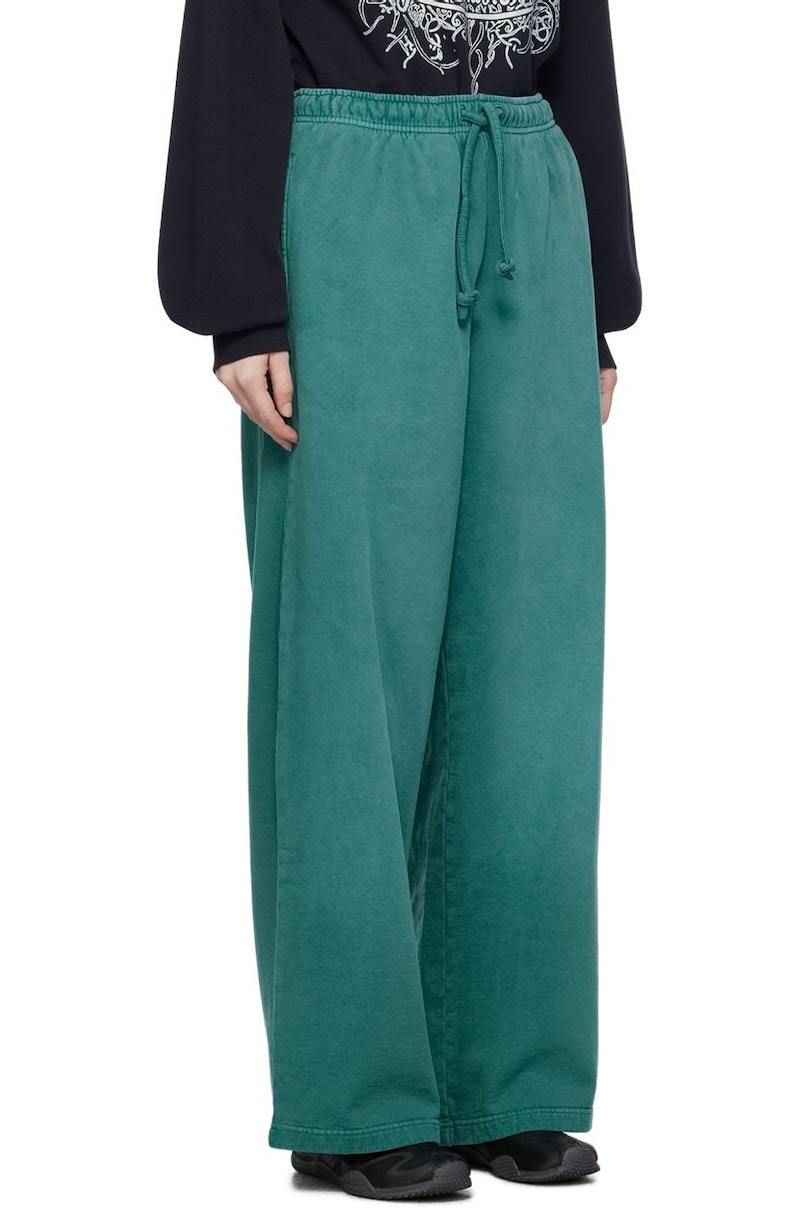 Acne Studios Blue Patch Sweatpants Sea Green Garmentory