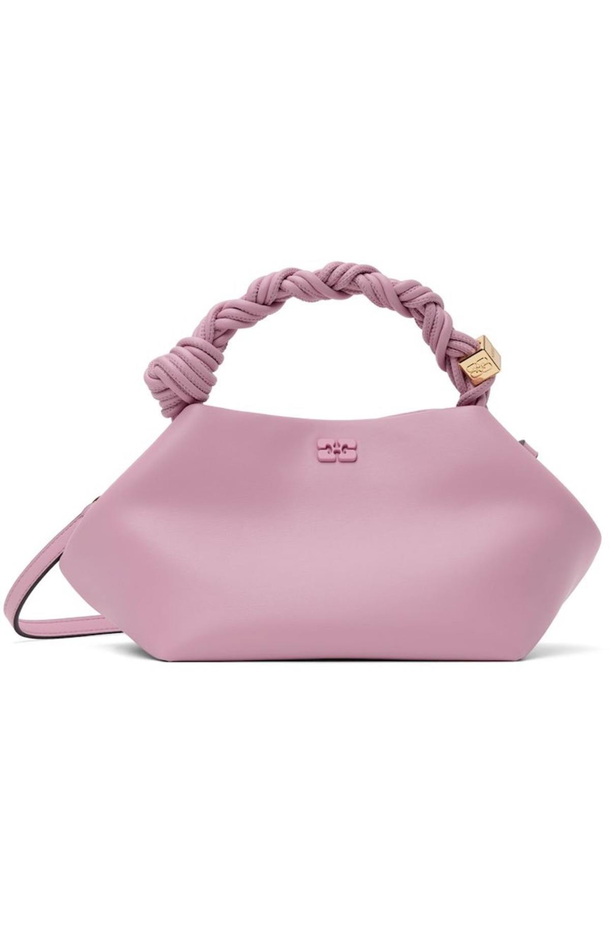 【関税込み】Xxl Pocket Shopping Bag - Ganni - Cotton - Pink Xxl Pocket Shopping Bag - Ganni - Cotton - Pink