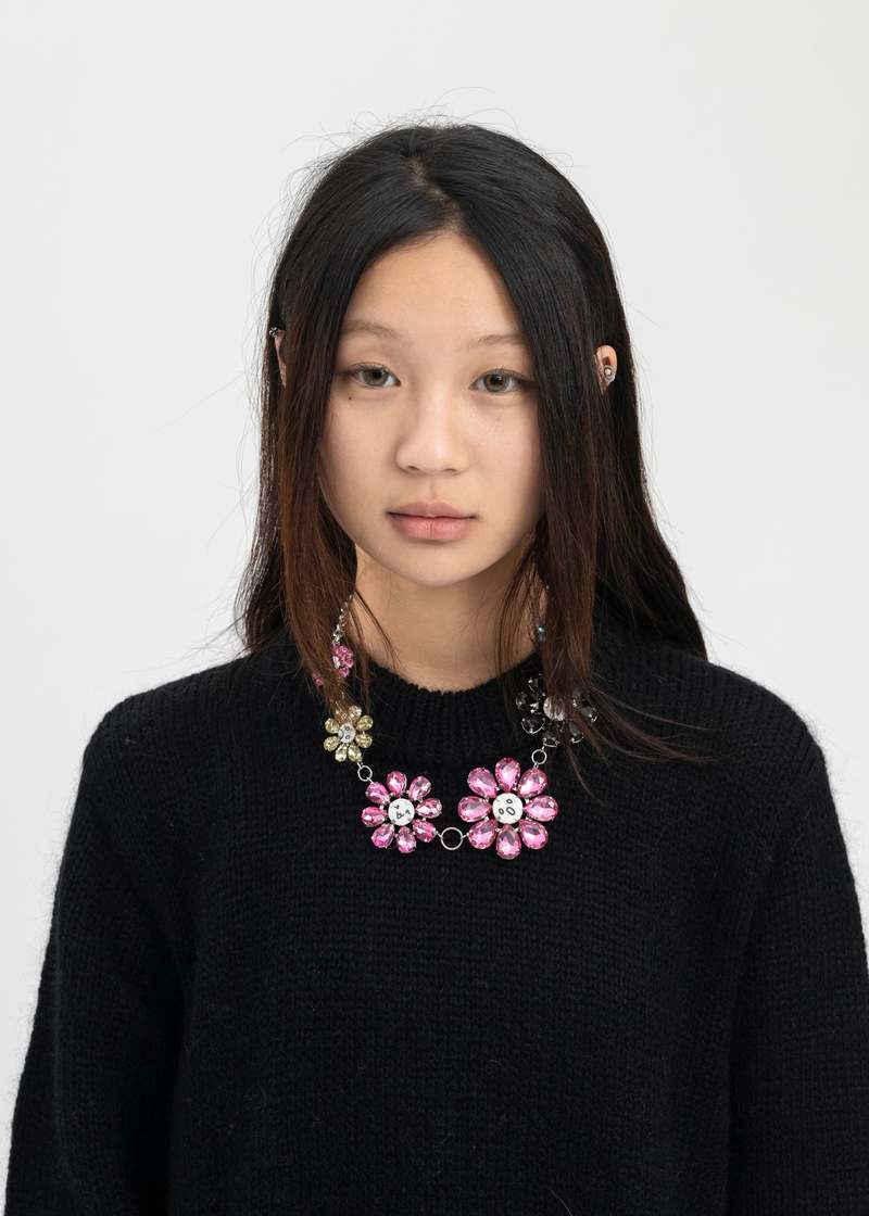 【Charles Jeffrey Loverboy】Crazy Daizy ネックレス black-crazy-daizy-necklace.jpg