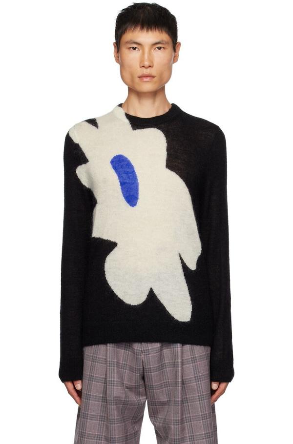 PAUL SMITH Big Flower Sweater - Black | Garmentory
