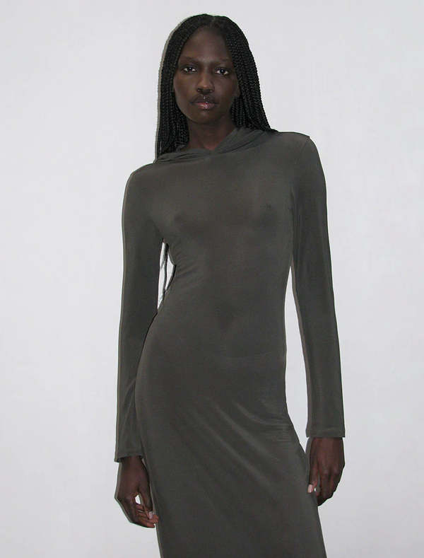 PALOMA WOOL｜DRESSES (Mob (RD7107-144)) Explore Beige Mob Hooded Dress | PALOMA WOOL at Balcone
