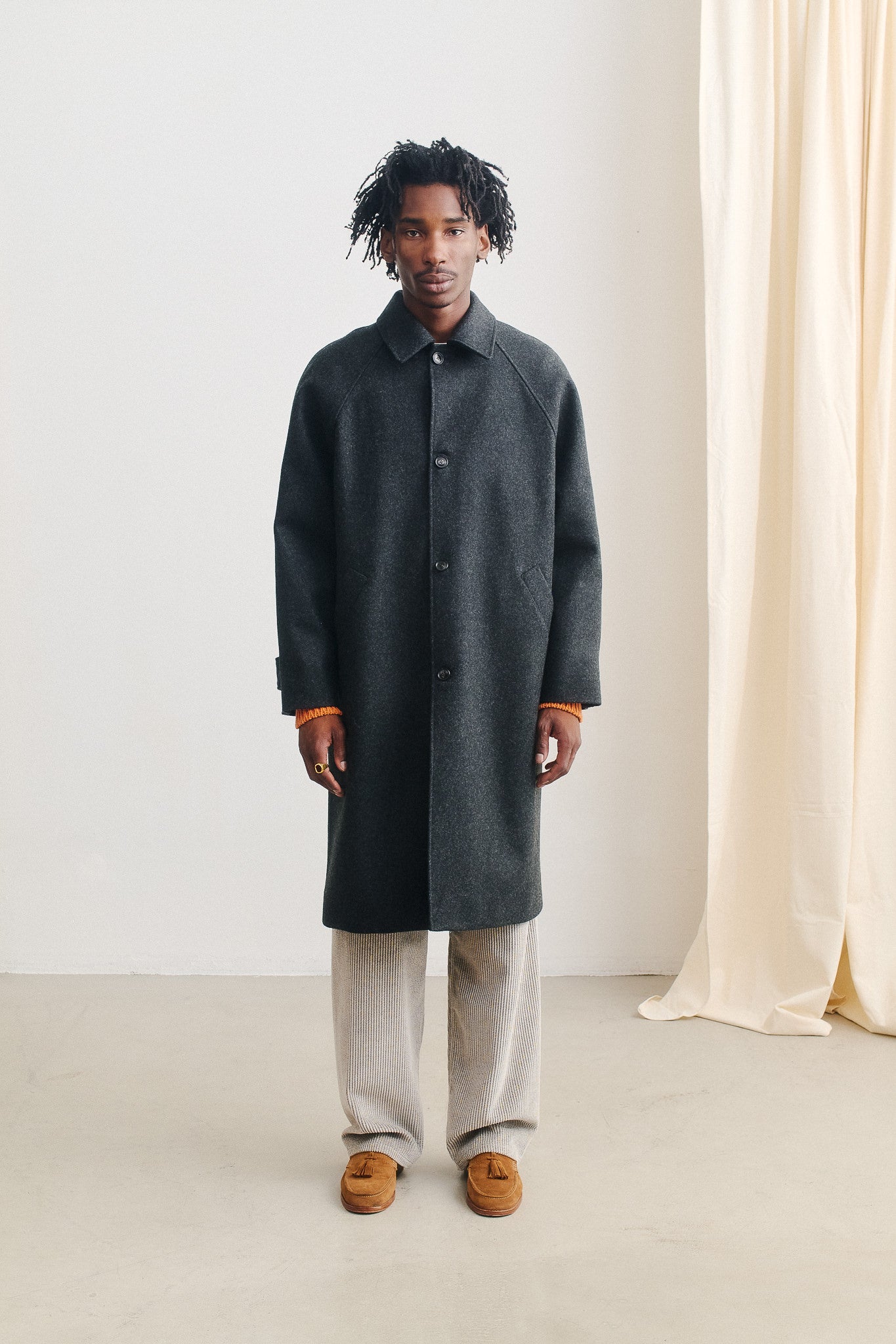 最終値下　UMA WANG 20AW CYRUS COAT S A Kind of Guise Cyrus Coat - Dark Glacier Grey | Garmentory