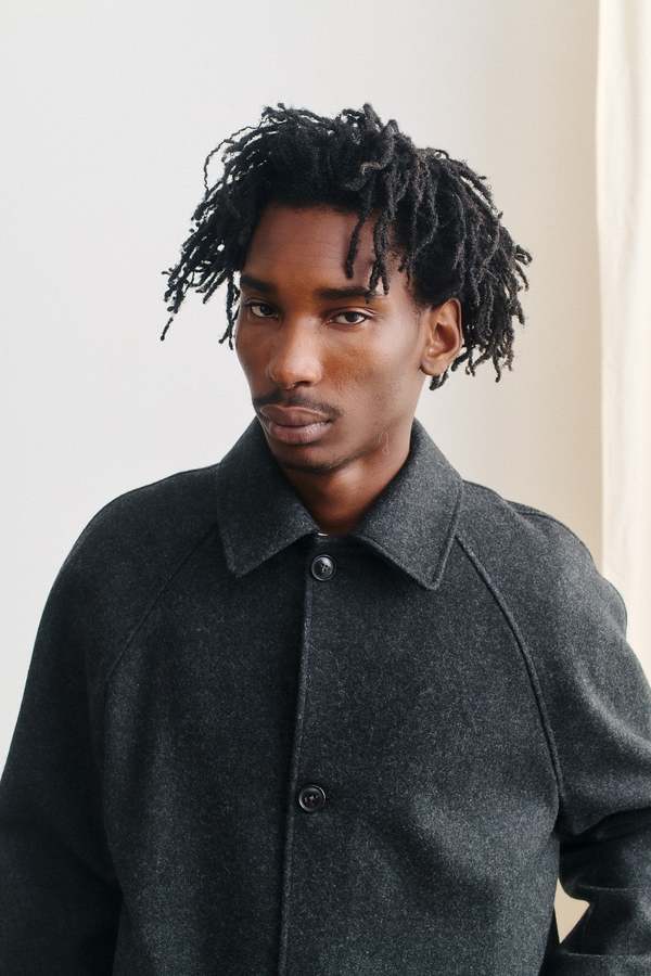 A Kind of Guise Cyrus Coat - Dark Glacier Grey | Garmentory