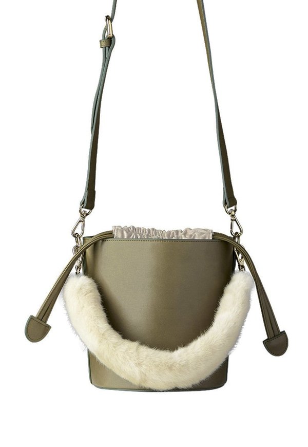 Among Two Strap Bucket Bag - Moss