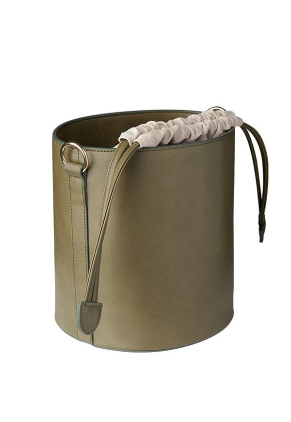 Among Two Strap Bucket Bag - Moss