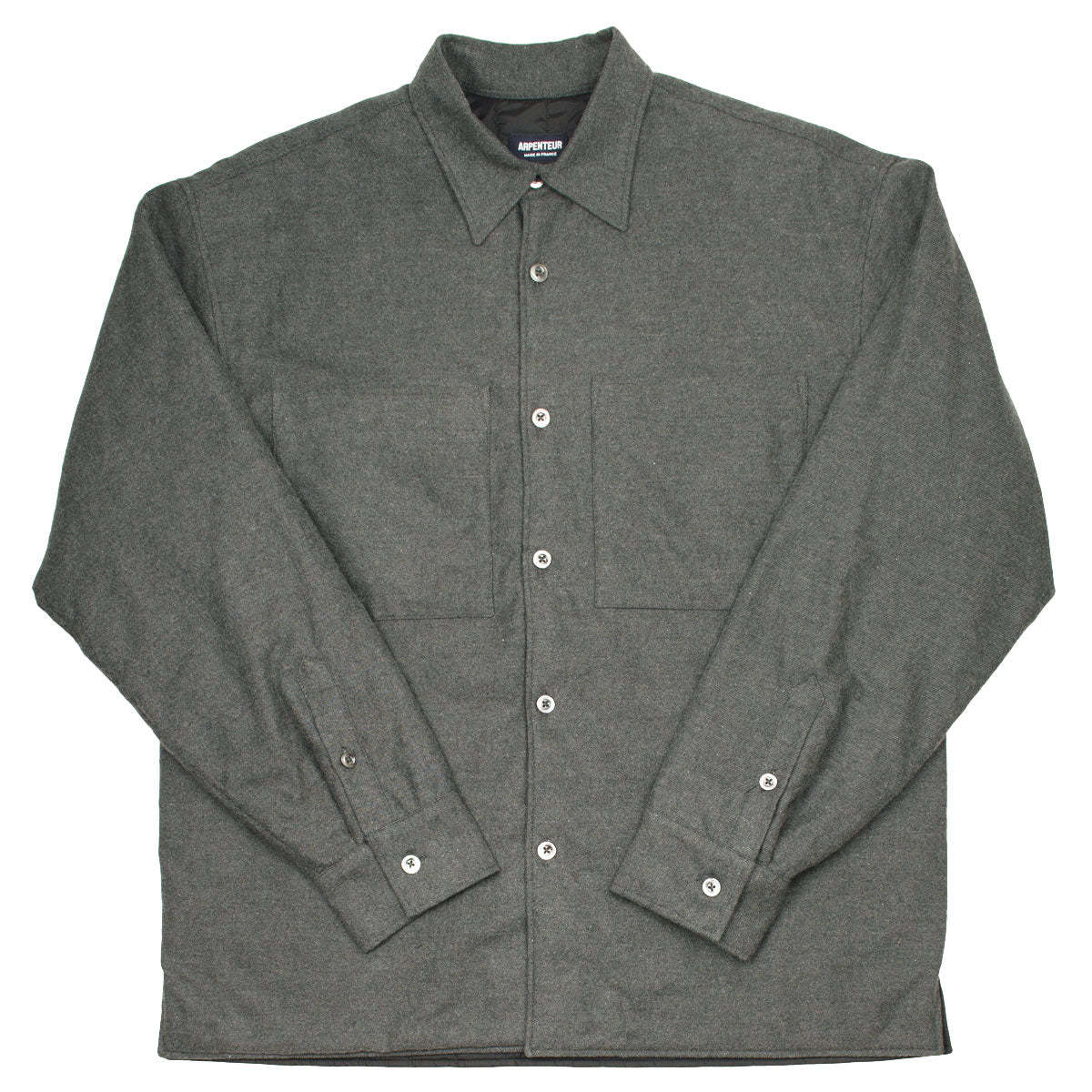 17AW Acne Studios 21R173 Denver Melt フランネル シャツ Carbon Grey 