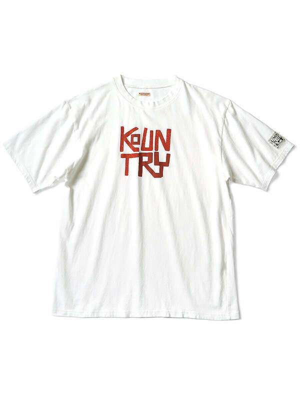 KAPITAL ホワイト/レッド Tシャツ Kapital Tee – HARUYAMA
