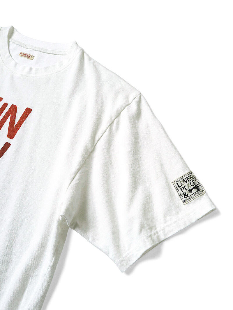 KAPITAL ホワイト/レッド Tシャツ Kapital Jersey ROOKIE Crew T - Red | Garmentory