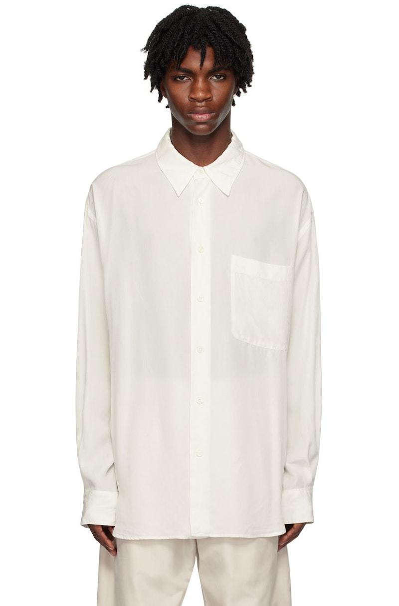 Lemaire Relaxed Shirt - White | Garmentory