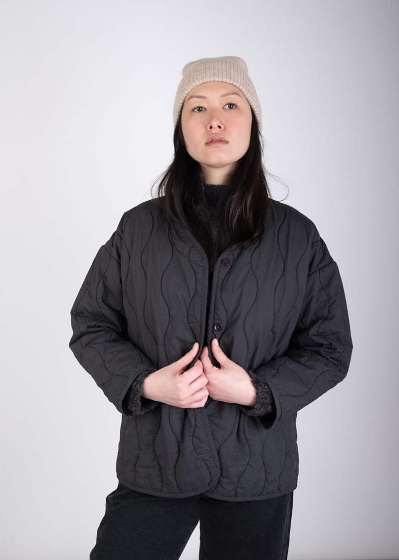 Micaela Greg Quilted Liner - Faded Black | Garmentory