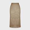 Mozhdeh Matin Net Skirt - Sand - Thumbnail 2