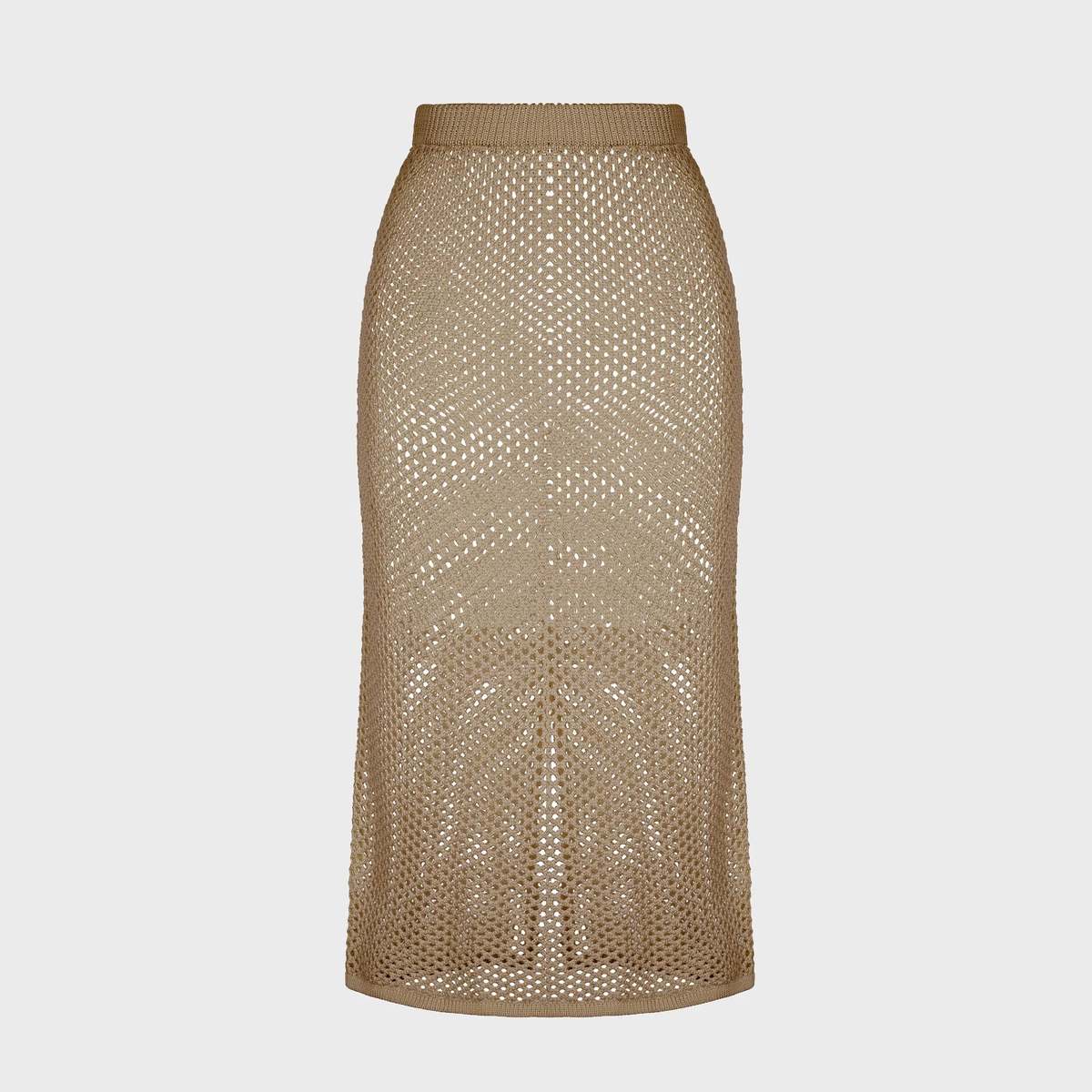 Mozhdeh Matin Net Skirt - Sand - Image 2 of 2