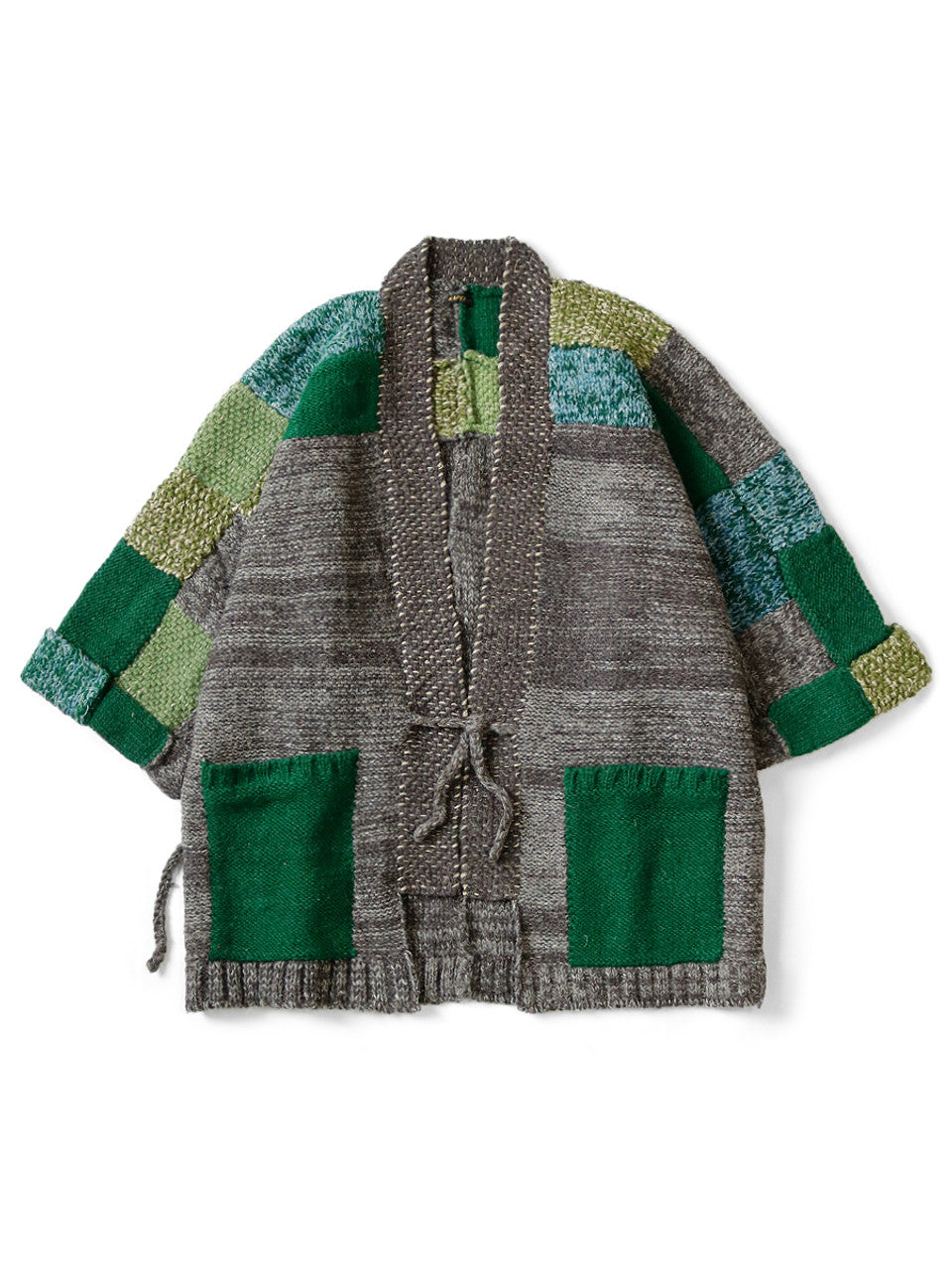 ジャケット・アウター Hand Knit Tsugihagi Kesa Cardigan Hand Knit Tsugihagi Kesa Cardigan by Kapital- La Garçonne