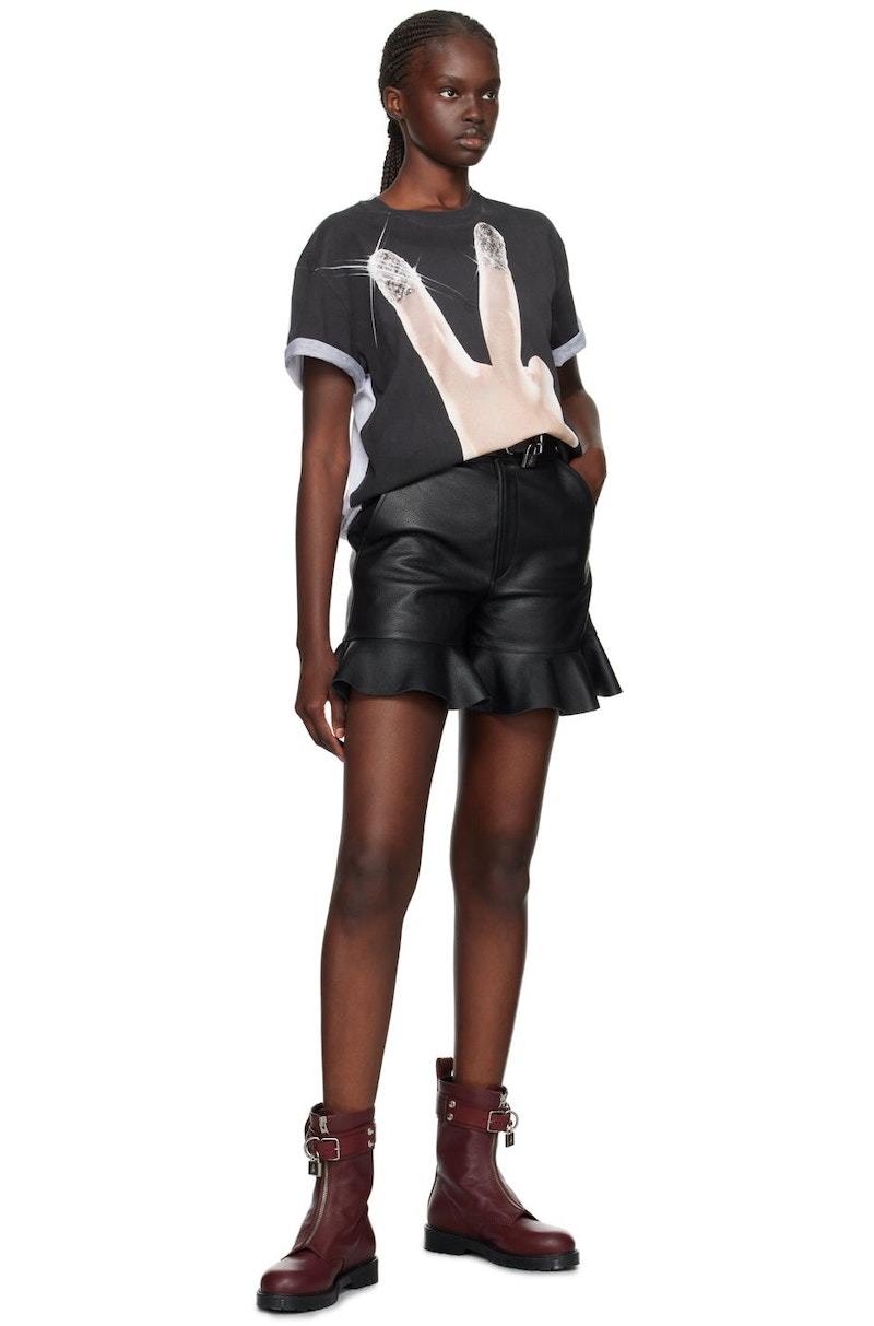 Tシャツ・カットソー J W ANDERSON BLACK COTTON T-SHIRT JW Anderson T-Shirts & Jersey Shirts for Women - Shop on