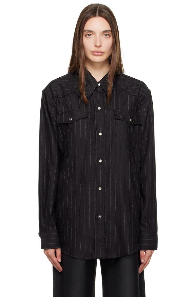 OUR LEGACY SOUL FRONTIER SHIRT ブラック 48 Our Legacy Frontier Shirt - Black | Garmentory