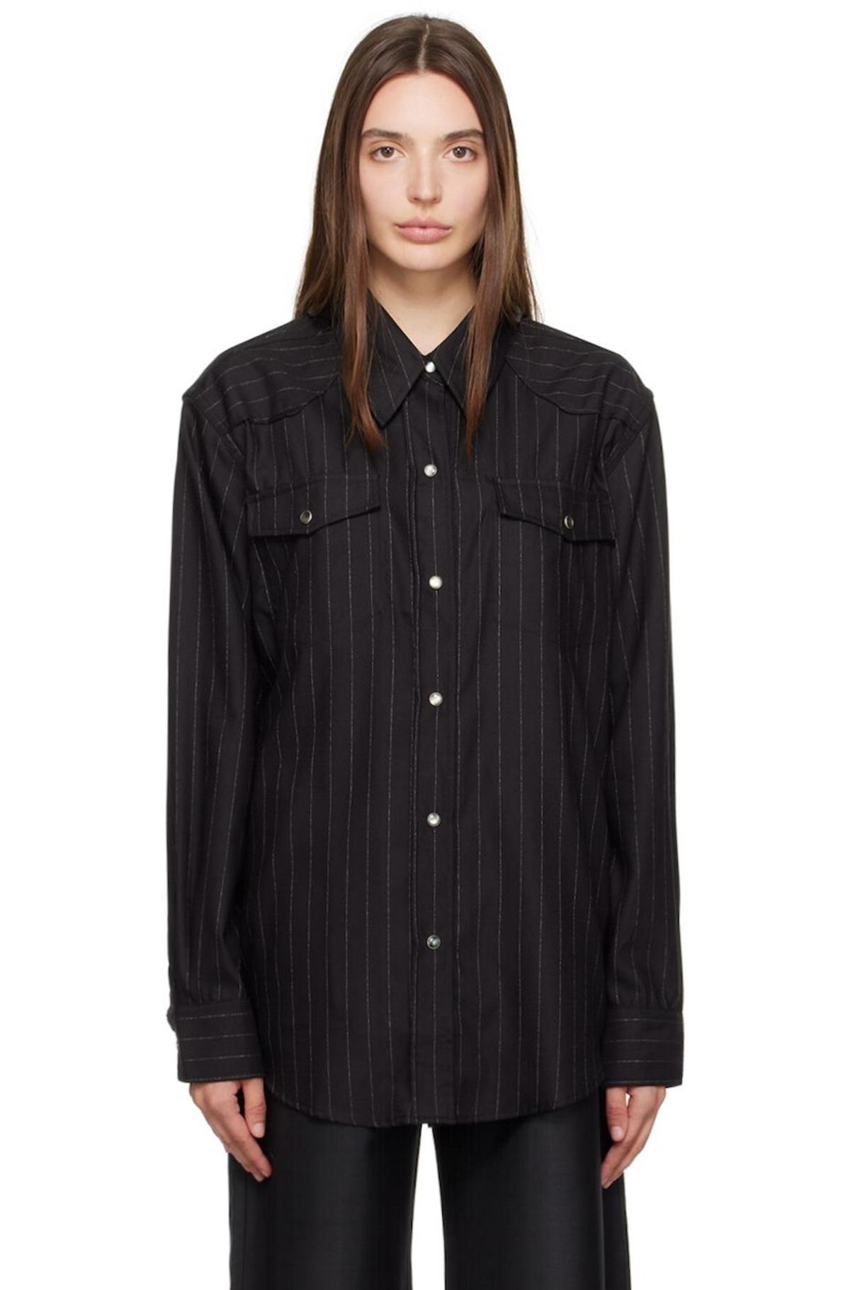 OUR LEGACY SOUL FRONTIER SHIRT ブラック 48 Our Legacy Frontier Shirt - Black | Garmentory